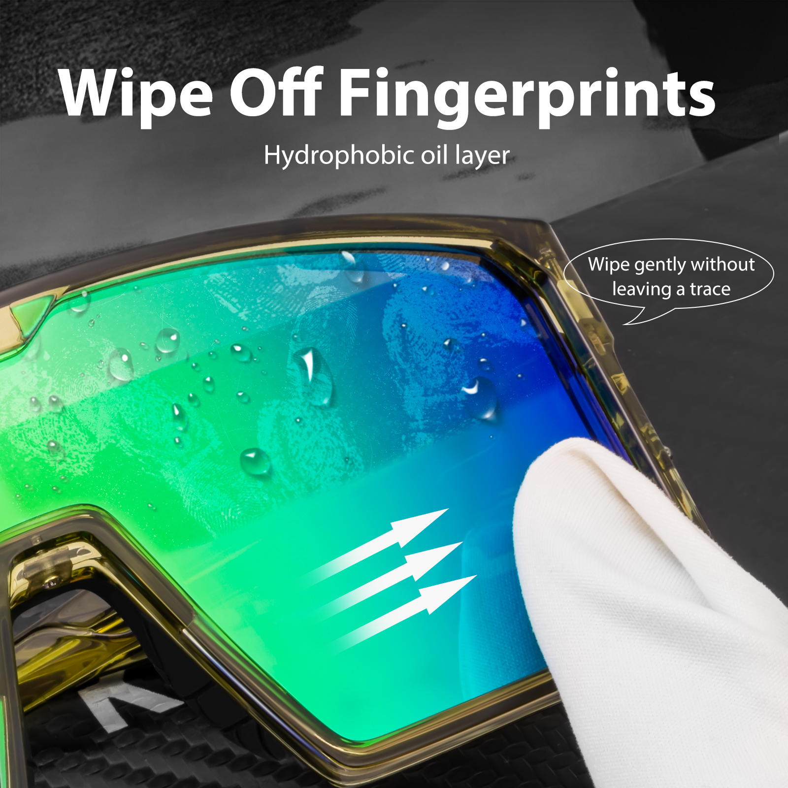 Оптовая цена 11,00 долларов США Модные поляризационные велосипедные очки Kapvoe K232-Q