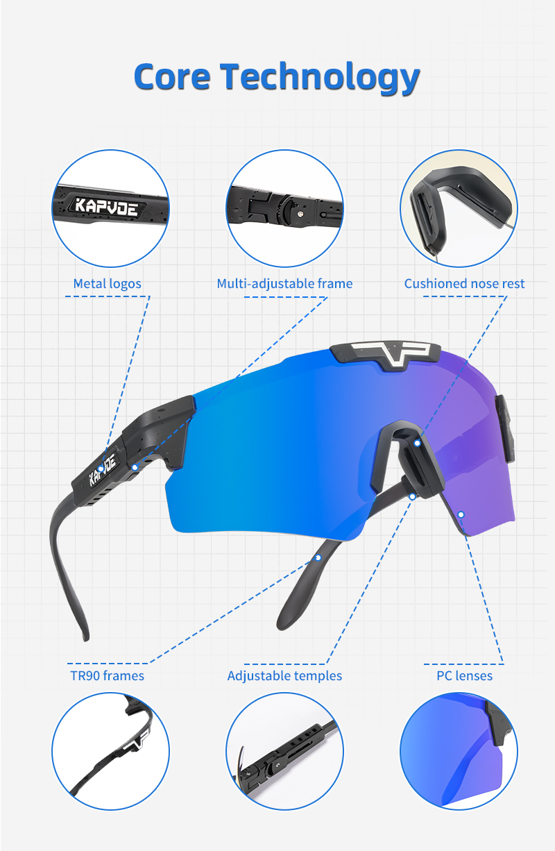Оптовая цена 13,00 $ США Капвоэ K100-PH-REVO Фотохромные велосипедные очки
