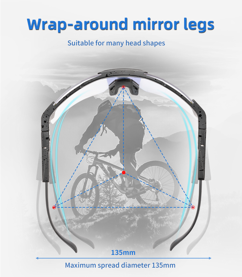 Оптовая цена 13,00 $ США Капвоэ K100-PH-REVO Фотохромные велосипедные очки