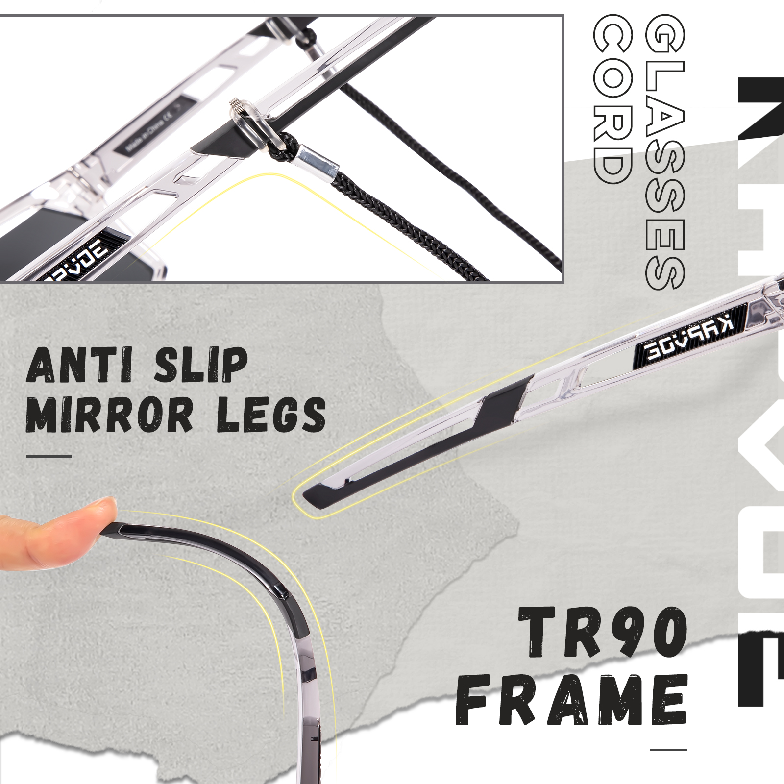 Оптовая цена 13,00 долларов США Спортивные поляризационные очки Kapvoe K180-QTC