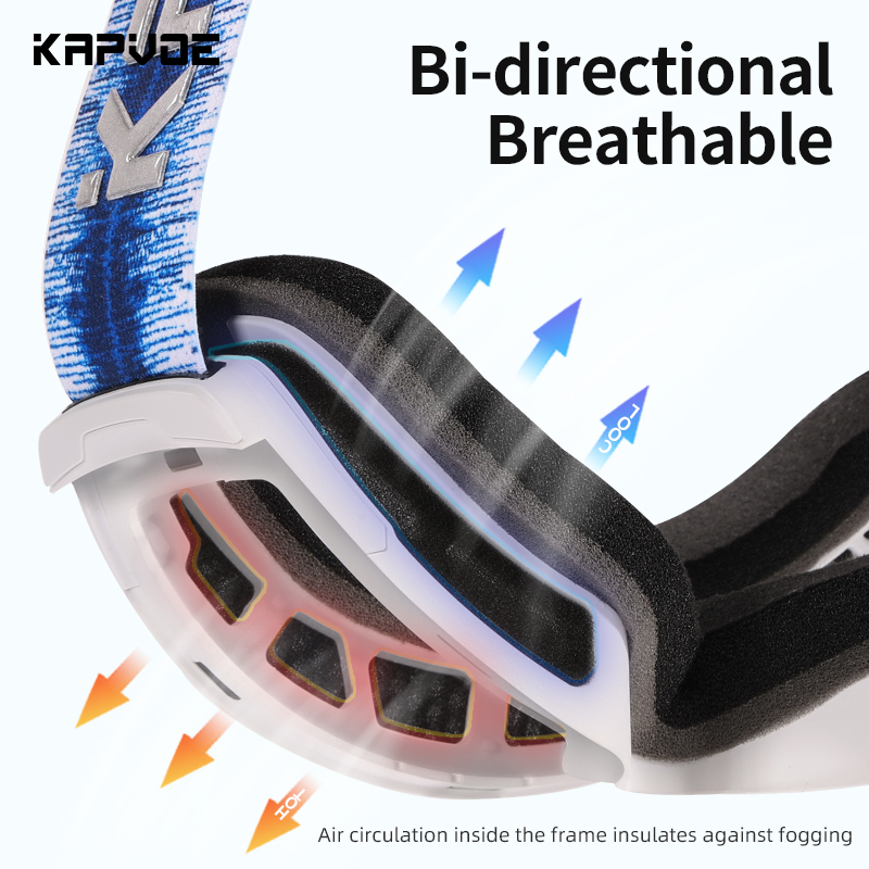 Оптовая цена 18,00 долларов США Очки для лыж Kapvoe K1718 UV400