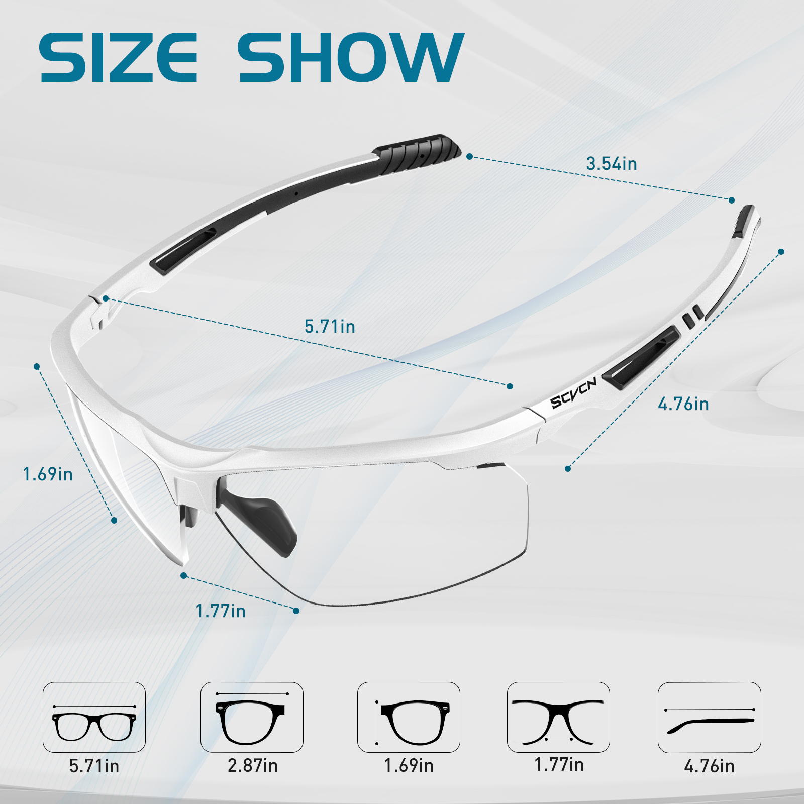 Оптовая цена 7,50 $ США Поляризационные фотохромные спортивные очки SCVCN S86