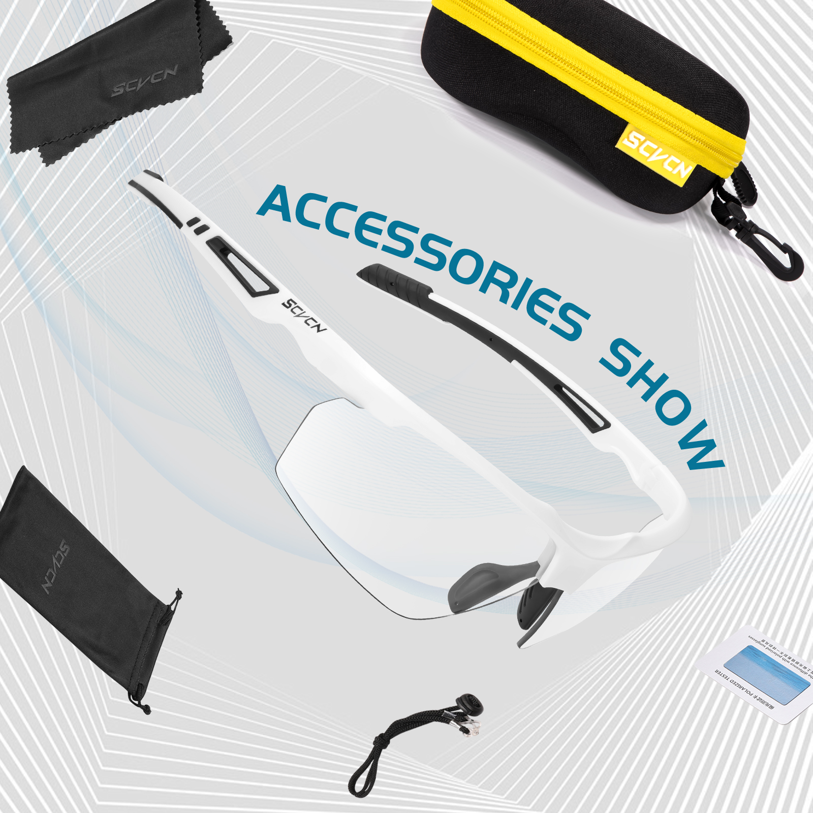 Оптовая цена 7,50 $ США Поляризационные фотохромные спортивные очки SCVCN S86