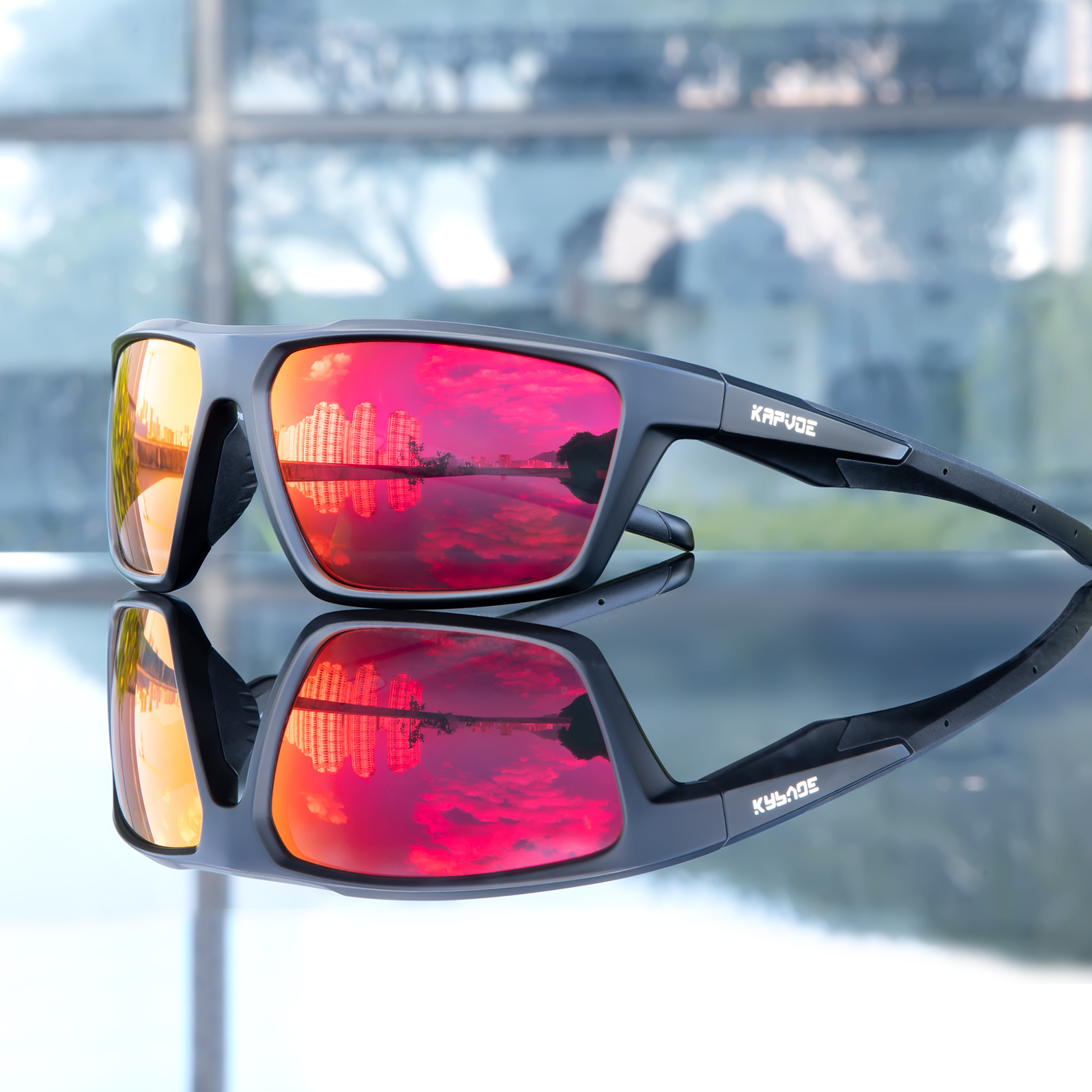 Оптовая цена 9,00 $ США Поляризационные спортивные очки Kapvoe K12