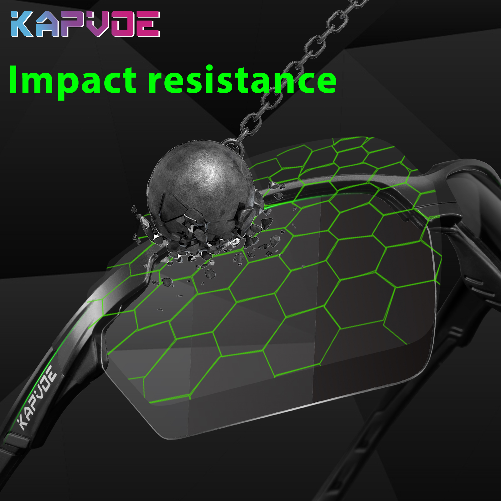 Оптовая цена 9,90 долларов США Kapvoe K87-PH Спортивные солнцезащитные очки